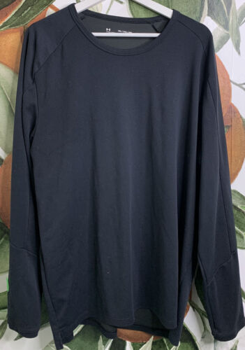 Under Armour 2XL Mens Crew Neck Black Long Sleeve Tee Shirt | eBay