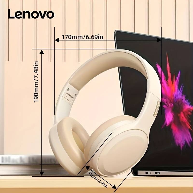 Lenovo Thinkplus TH30 Wireless Headphones Over Ear Earphones