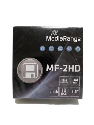 MEDIARANGE FLOPPY DISK 3.5'' 1.44MB DOS - 10-PACK | Neu | Sealed | Disketten
