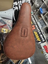FIT BARSTOOL SEAT Synthetic Leather BROWN PIVOTAL BMX BIKE SEAT FIT SE DK PK NEW