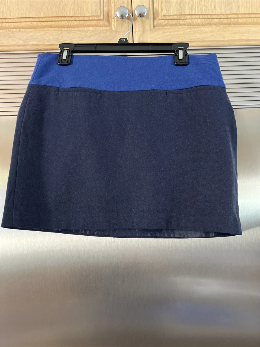 Navy skirt colorblock cheap