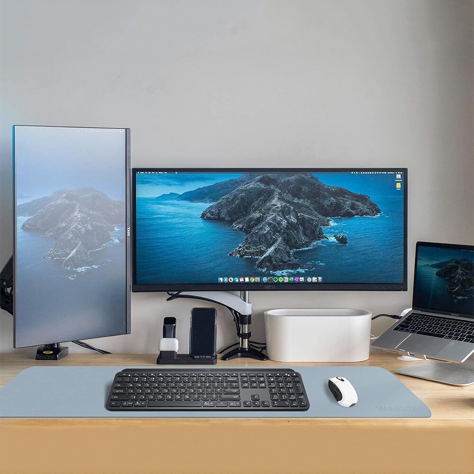 Large Waterproof Mouse Pad Leather Desk Pad Protector NonSlip Writing