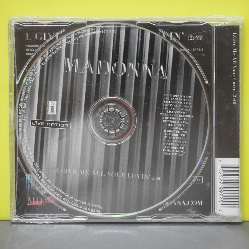 Madonna Give Me All Your Luvin' Hong Kong Promo only CD SEALED! eBay