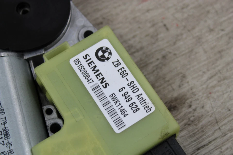 02-08 E60 E65 E66 BMW 750LI 550I 745I 760LI B7 TECHO CORREDIZO TECHO CORREDIZO ACCIONAMIENTO MOTOR Foto 4 de 4