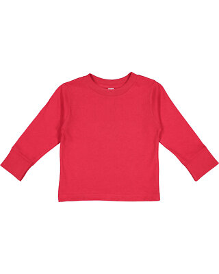 Pack Of 3 Rabbit Skins 3311 Toddler Long Sleeve Stylish Plain Plain T-Shirt