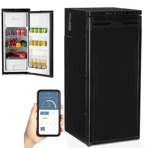 3.18 Cu.Ft 90L RV Fridge AC110V DC 12V/24V Portable RV Car Refrigerator Freezer