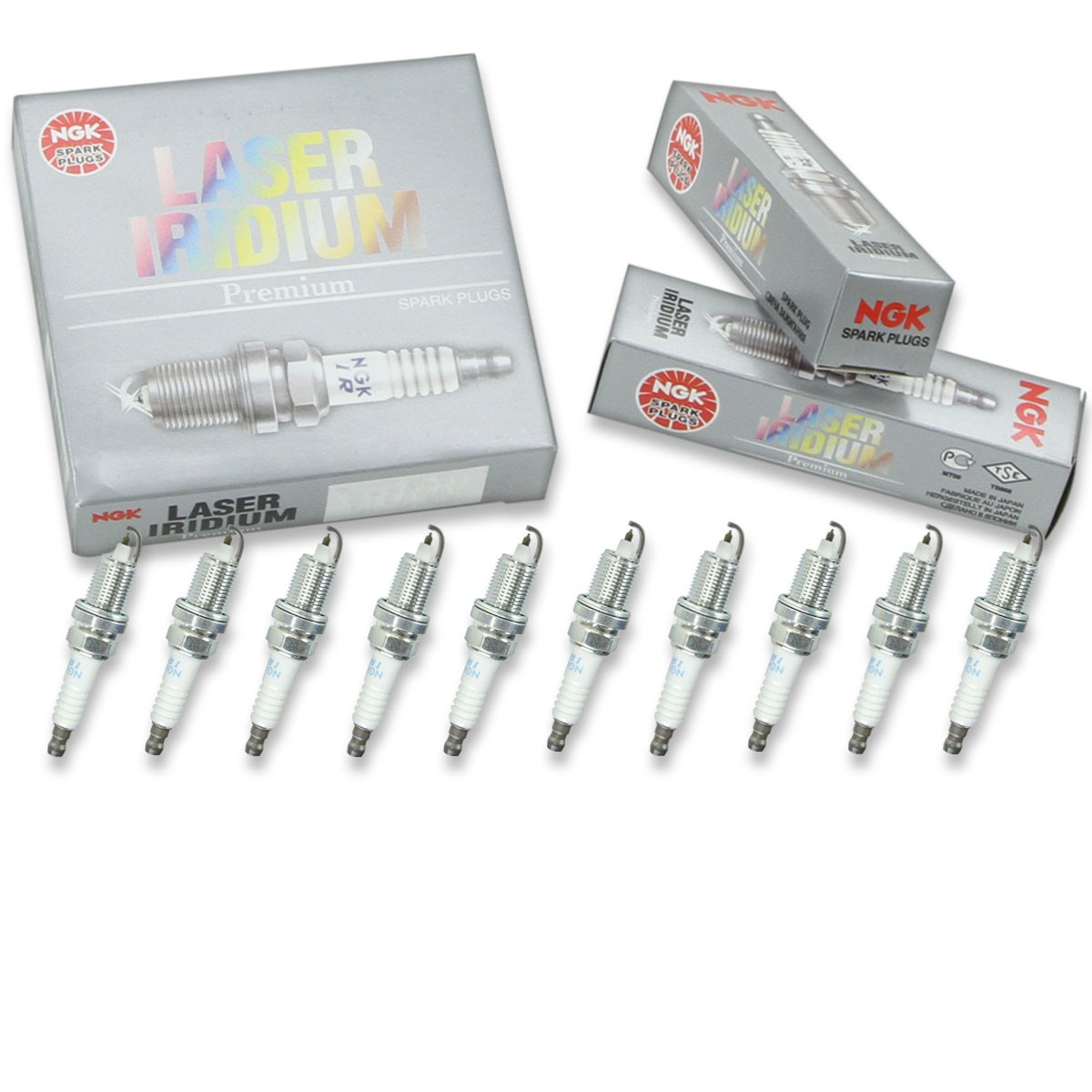 10 pc NGK 5899 IZFR5J Laser Iridium Spark Plugs for 8M0058935 33-892567Q wm