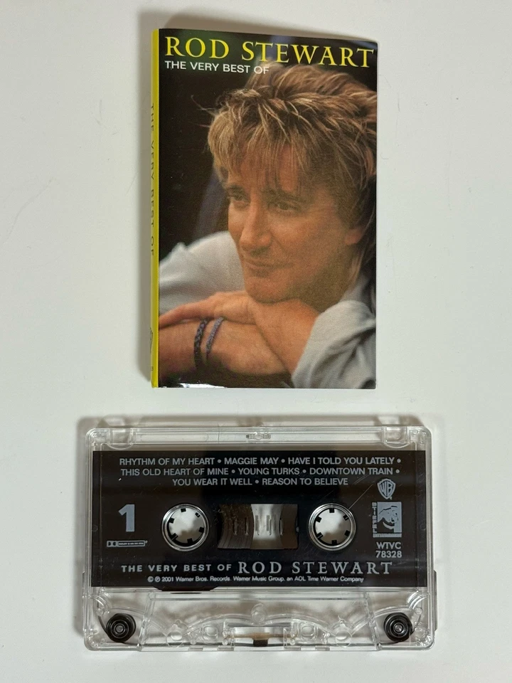 The Very Best of Rod Stewart Cassette Tape 2001 Maggie May Forever Young Hits - Image 3 of 4