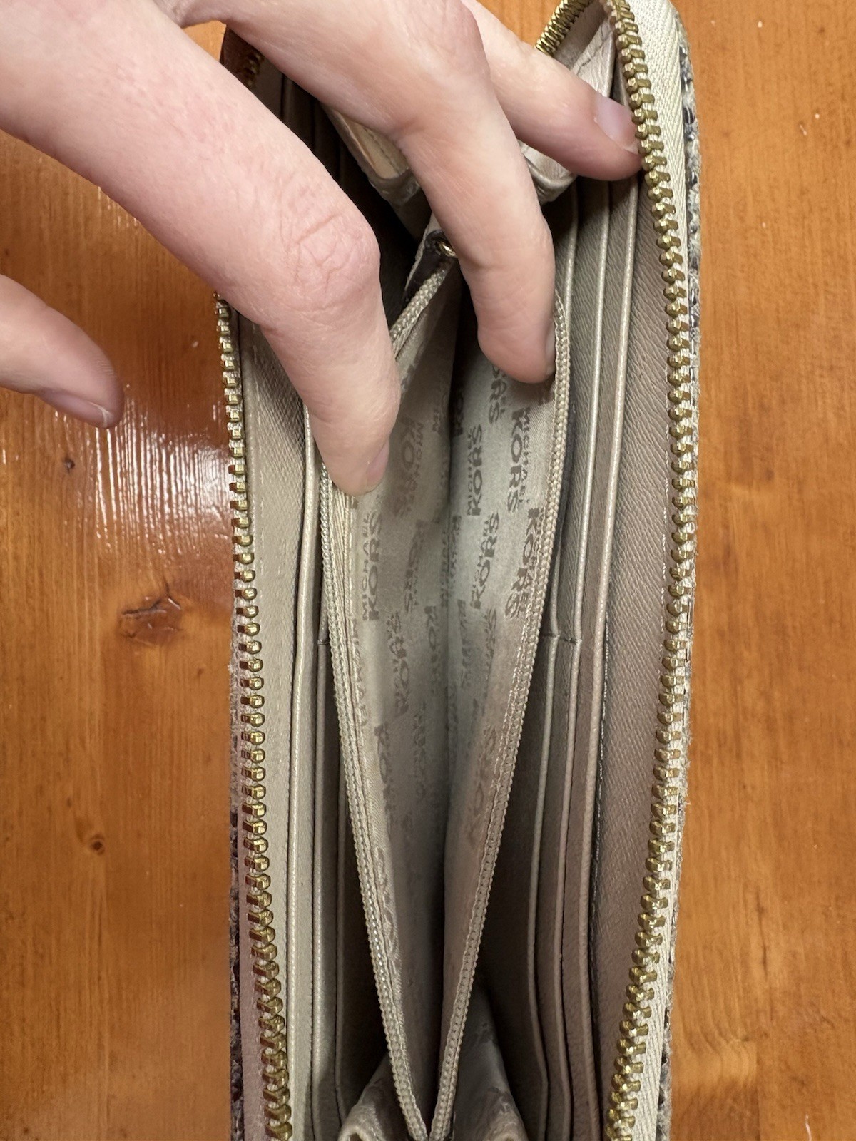 Michael Kors MK Python Wallet Wristlet Clutch - image 5