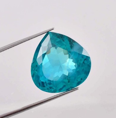 Flawless Natural 16 x 16 mm Bi-Color Parti Sapphire GIT Certified Loose Gemstone
