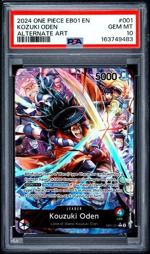 Kouzuki Oden (Alternate Art) graded PSA 10 for sale on eBay