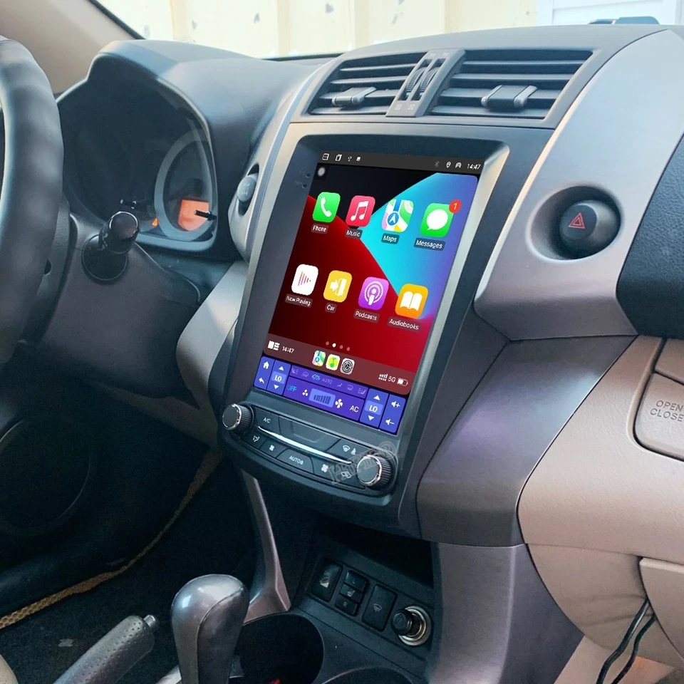 For Toyota RAV4 2007-2012 Apple Carplay Android 15 Car GPS Radio Stereo BT Wifi - Image 3 of 4