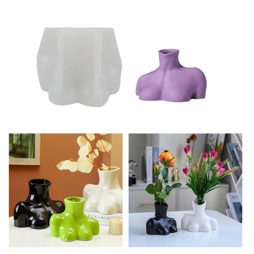 European-style Human Body Half-body Vase Silicone Mold Cement Mold - Picture 3 of 8