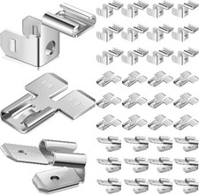 36 Pcs Electrical Quick Splice Wire Terminals, Piggyback Spade C Color: Silver