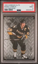 MARIO LEMIEUX 1995 DONRUSS ELITE CUTTING EDGE CASE HIT SP /2500 PSA 9 POP 9