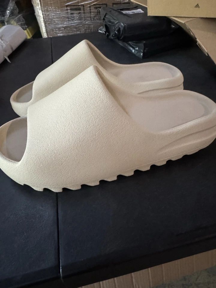 adidas Yeezy Slides Bone 2022 FZ5897 in Stock Ship Now Size9-11 - Image 2 of 4