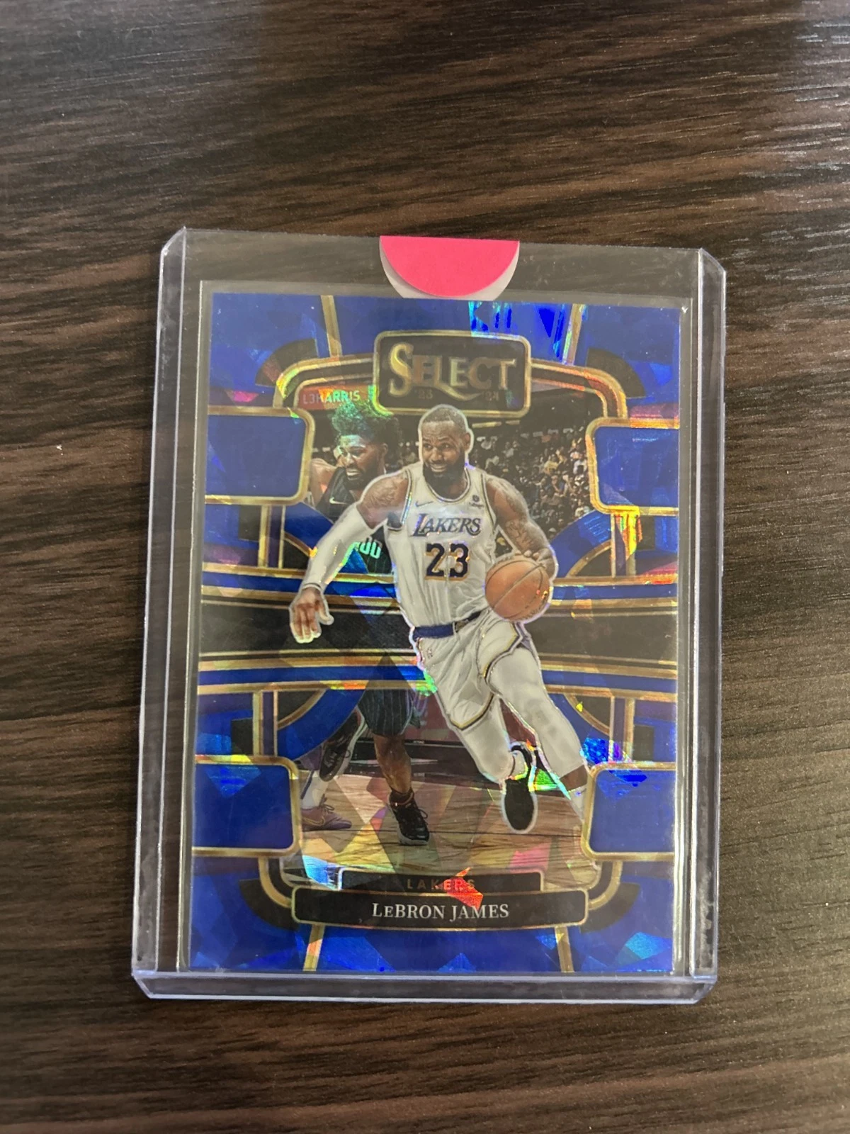2023-24 Panini Select - Concourse LeBron James #66 Blue Cracked Ice Prizm