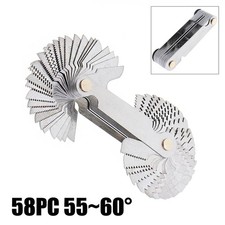 Pitch Cutting Gauge Stainless Steel Screw Thread Pitch Gauge Measure Tool Set