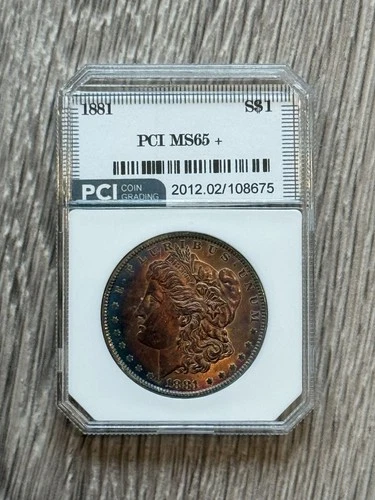 Stunning 1881-P Morgan Silver Dollar – PCI MS65+ Toned Numismatic Collectible