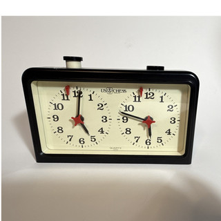 US Chess Quartz Chess Clock Timer Black White Plastic NQZ135KA
