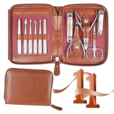 Manicure Set 11 in 1 Stainless Steel Nail Clippers for Men Manicure Kit f