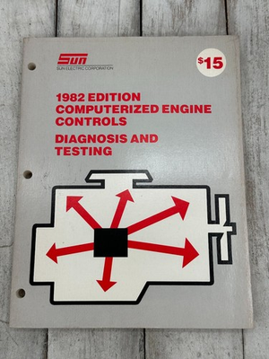 #ad 1982 Edition Computerized Engine Controls Diagnosis Testing Sun Electric $15.00