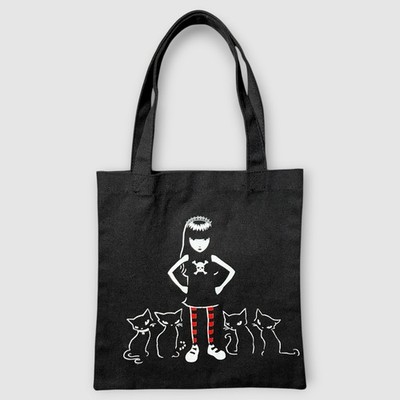 Dolls Kill x Emily the Strange Collab Canvas Tote Bag Some People Are Stranger