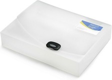 Image of Rapesco 0714 Box File/Rigid Wallet, 60 mm Capacity for up to 600 Pages, A4, Cle