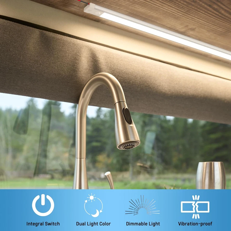 12V Barra Luminosa LED Auto Iuminazione Interna 470Lm Barra Lampada per Camion,  - Immagine 4 di 4