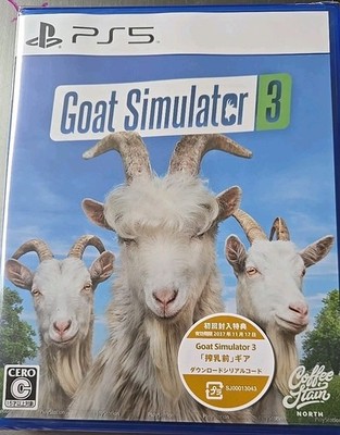 Brand NEW PS5 Goat Simulator 3 Japanese Edition For Japan Only NIP W/bonus Skin