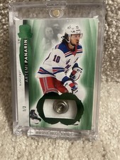 2021-22 UD The Cup #90 Artemi Panarin Fight Strap Button /3 New York Rangers