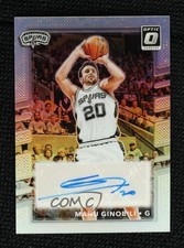 2024 Donruss Optic Retro Series Signatures Holo Prizm /25 Manu Ginobili Auto HOF