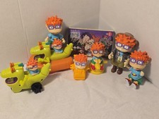 Rugrats The Movie Loose Lot of 8 Burger King 1998 Toys Action Wind Up Vintage