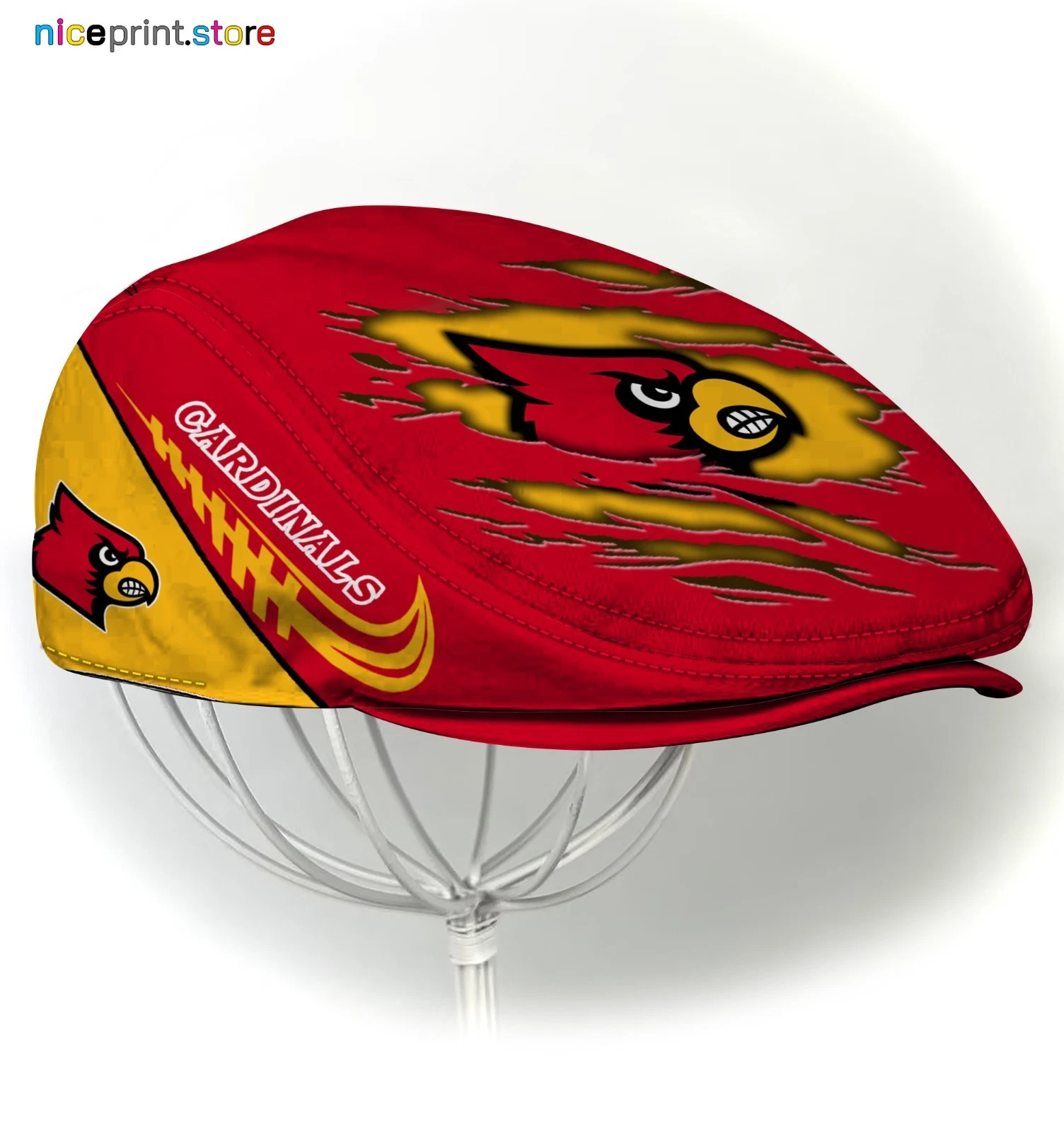 Louisville Cardinals Golf Cap Newsboy Cap