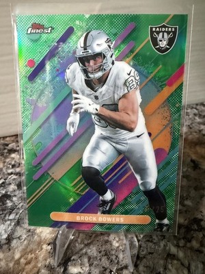2025 Topps Finest - Rare Brock Bowers #277 Green Geometric Refractor /25