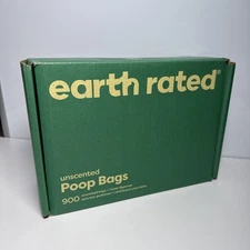 Earth Rated Dog Waste Bag Dispenser + 900 Leakproof Unscented Bags for Poop