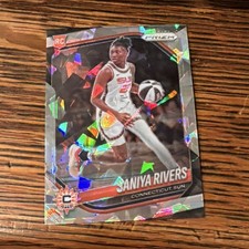 2025 Panini Prizm Saniya Rivers Rookie Cracked Ice Connecticut Sun #131