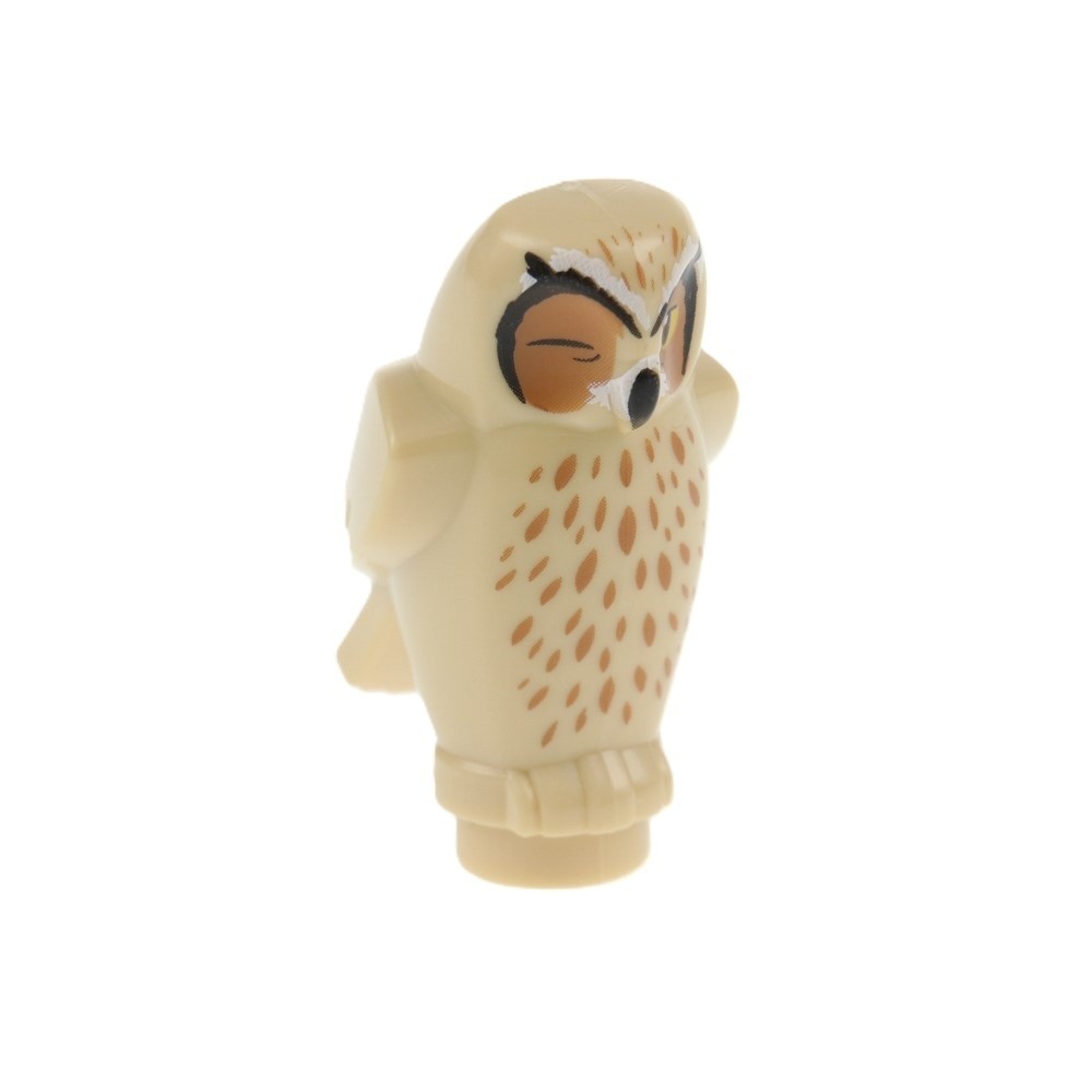 1X Lego Animal Owl Beige Feather Nougat Closed Eye Harry Potter 92084PB05