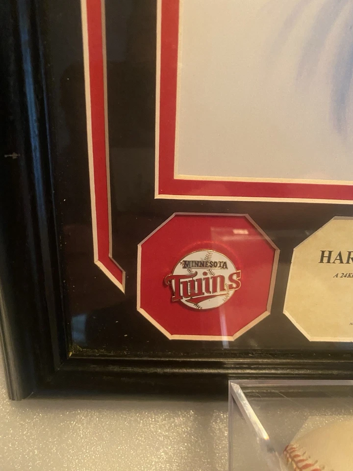 Harmon Killebrew Autographed Framed Photo and Baseball - Twins HOF Legend COAs - Image 3 of 4