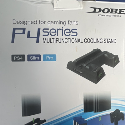 DOBE P4 Cooling Stand 2-Fan Charging Dock PS4/Slim/Pro TP4-1785 Black
