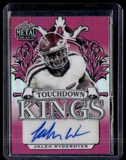 Jake Wieneke 2018 Leaf Metal Touchdown Kings Auto Pink /20 #TK-JW1