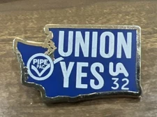 Union Yes Pipe Fitters Local 32 US Map.  N