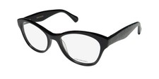 NEW VERA WANG V374 EYEGLASSES FULL-RIM 51-17-135 BK BLACK WOMENS CAT EYE PLASTIC