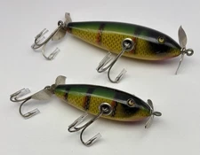 A Pair Of Shur Strike/Creek Chub Injured Minnows, Very Nice! Must See!