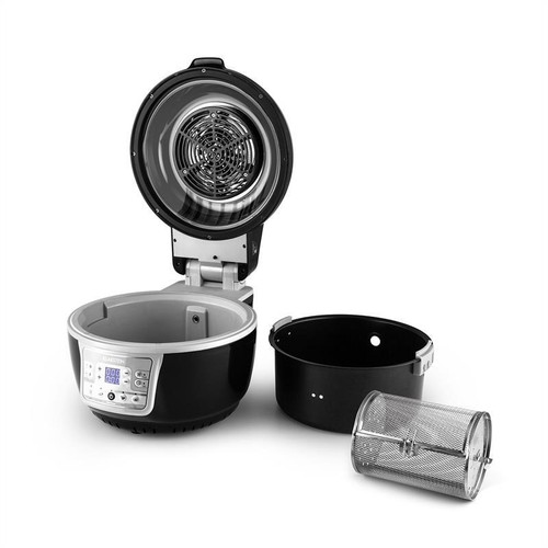 HOT: INFRAROT HALOGEN HEIßLUFT BACK OFEN FRITEUSE GARGERÄT KOCHTOPF GRAU-SCHWARZ - Bild 8 von 11