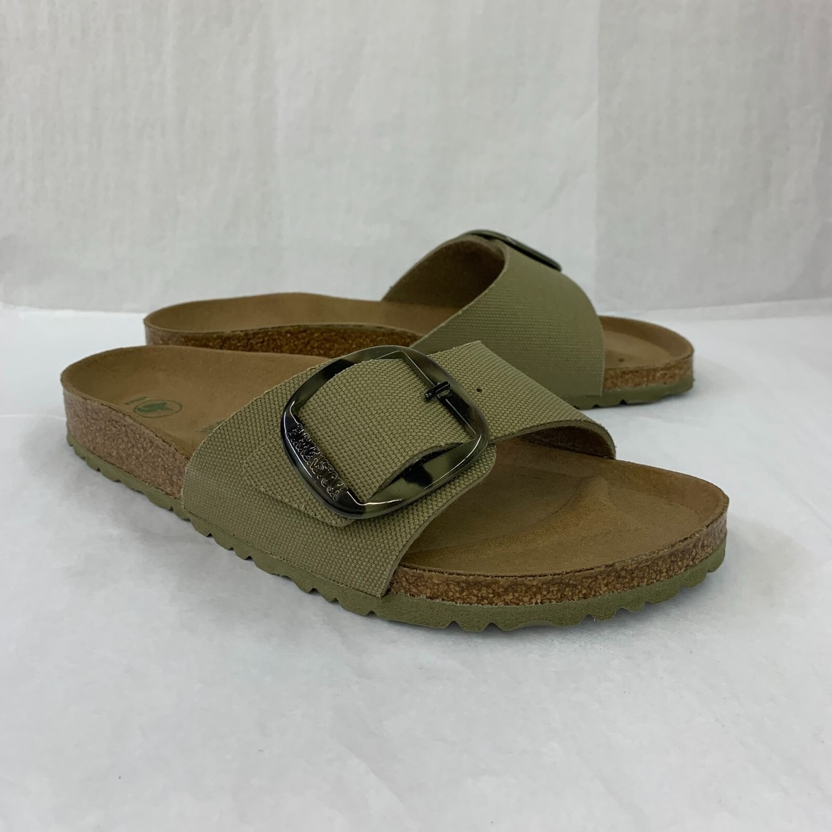 【新品】BIRKENSTOCK Madrid 26cm Madrid Big Buckle Natural Leather Patent High Shine New