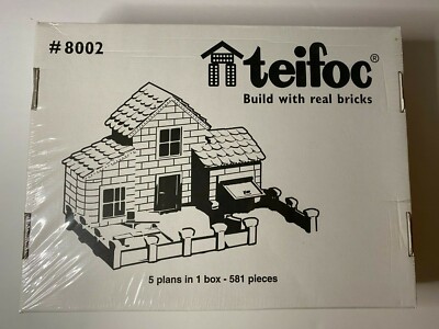 Teifoc 8002, Universal Real Brick Construction Set, 581 pc, Brand New, Free Ship