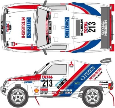 SHUNKO MODELS 1/24 Citizen Mitsubishi Pajero 1992 Decal for