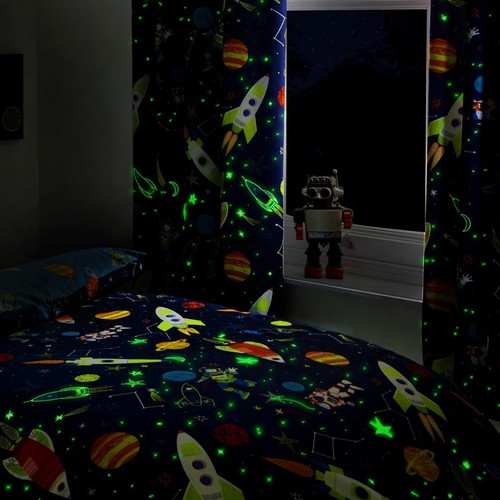 Bedlam Kids Überschall Space Planets Bettbezug Set, Spannbettlaken ODER Vorhänge - Bild 9 von 9
