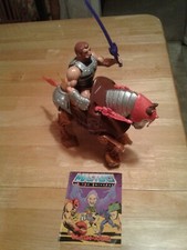 Vintage Masters of the Universe 1984 Fisto and Stridor complete MOTU must read